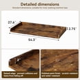 thumbnail image 2 of YUSAZENS 54 Inch Single Layer Laundry Countertop, MDF Board, Heavy Duty Utility Shelf for Washer Dryer Laundry Room Storage Brown, 2 of 8