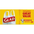 Glad Tall HandleTie Kitchen Trash Bags 13 Gallon 50 ct