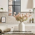 thumbnail image 2 of Flores artificiales Ryddelighome de seda beige, 10 tallos con eucalipto, 2 of 9