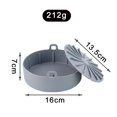 thumbnail image 4 of Air Fryer Silicone Pot with Lid Multifunctional Grill Plate Heat Resistant Oven Accessories Practical Kitchen Tool, 4 of 6