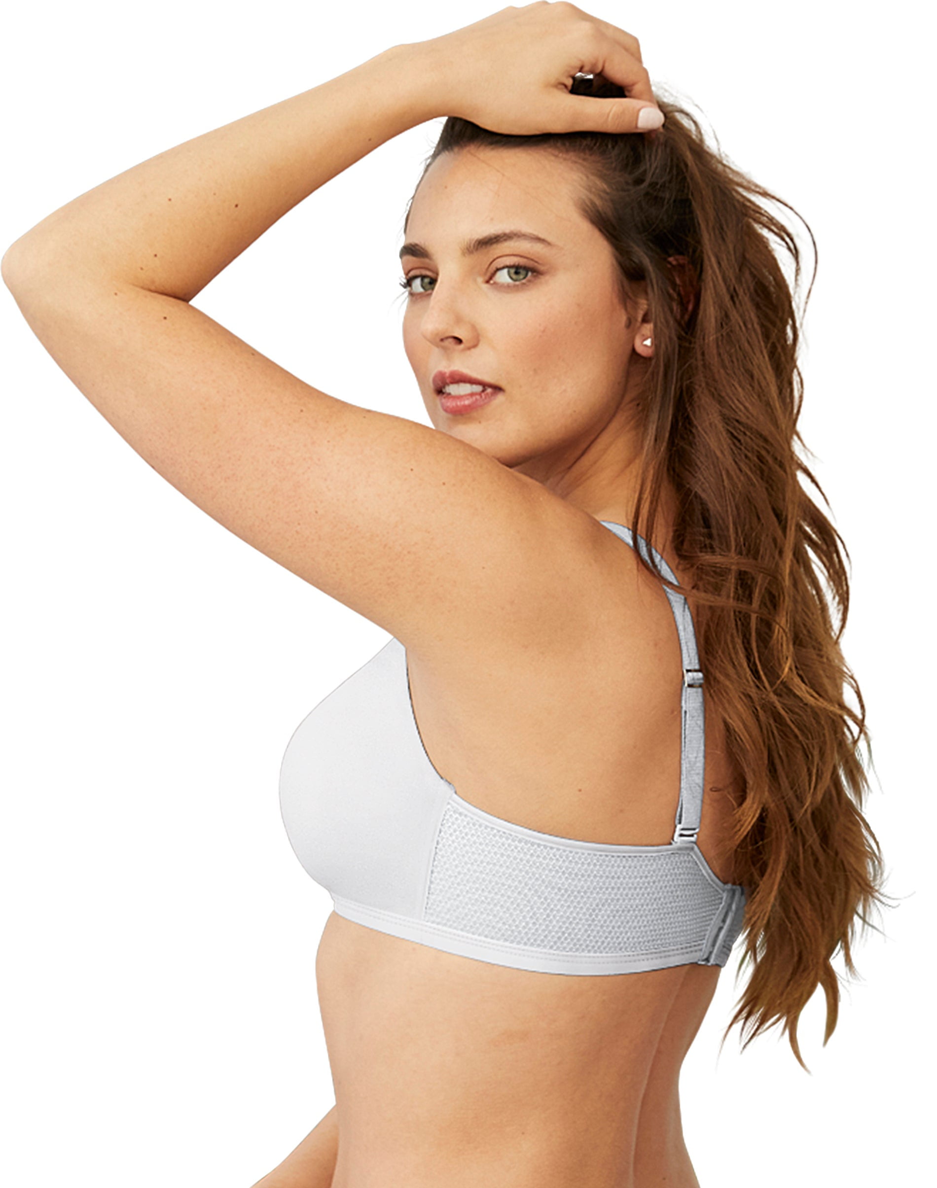 Hanes Women's Oh So Light Front Close Wireless Bra Full Coverage