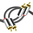 thumbnail image 6 of Tianle 2RCA Audio Cable, 1m Phono to Phono Cable 2RCA Male to 2RCA Male Hi-Fi Audio Lead Compatible With Speaker Amplifier DJ Controller Home Theater TV Soundbar, 6 of 6