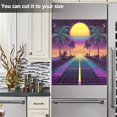 thumbnail image 3 of Yayeee Magnetic Dishwasher Cover for The Front Decoration Home Kitchen Machine Sticker Protector, Neon Road, 3 of 6