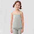 thumbnail image 2 of Akiihool Undershirts for Girls Girls Suspender Short Sleeve Comfortable Cool Breathable Fashionable Girls Suspender Vest(Grey,7-8 Years), 2 of 6