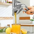 thumbnail image 3 of Manual Hand Press Juicer, Aluminum Alloy Fruit Juicer For Pomegranate Orange Lemon Sugar Cane, Non-Electric Kitchen Tool, Easy To Clean, Household Juicer Extractor For Home Bar Use, 3 of 10
