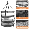 thumbnail image 3 of STRANDCHIC Flexible Hanging Drying Net with Zippered Black Mesh Layers for Storage and Organization, 1 Set, 3 of 6