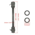 thumbnail image 3 of REGALWOVEN 1 Pcs 9.5mm Wheel Hub Axle Front Axle Solid Shaft Black for MTB Bike, 3 of 6