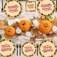 thumbnail image 4 of HomeKingdee Happy Thanksgiving Tableware Set Party Supplies - Fall Harvest Pattern Disposable Dinnerware with Paper Plates, Napkins, Forks for Autumn and Thanksgiving, 4 of 6