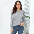 thumbnail image 3 of Blusa tipo pulóver, sudadera con cuello redondo para mujer, sudadera de manga larga a la moda, sudadera con cuello redondo, diseño revolucionario, 3 of 5