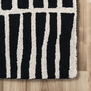 nuLOOM Lemuel Hand Tufted Wool Runner Rug, 2' 6 x 8', Black