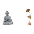 thumbnail image 1 of Estatua De Hoja De Buda Mono, Figura De Metal Sun Wukong, Escultura Budista En Miniatura Coleccionable, Adorno Creativo Nórdico Para Hotel, Patio, Mesa, Fiesta, Hogar, 1 of 8