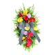 thumbnail image 4 of Floral Teardrop Swag Flor artificial Guirnalda Decoración de pared Decoración Puerta Swag Guirnaldas Primavera Verano para celebración navideña, 4 of 9
