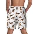 thumbnail image 2 of Lsque Mens Swim Trunks German Shepherd Dog Pattern - Bathing Suit Compression Liner - Beach Swim Shorts Swimwear - (S-3XL) - Stretch Quick Dry -Medium, 2 of 9