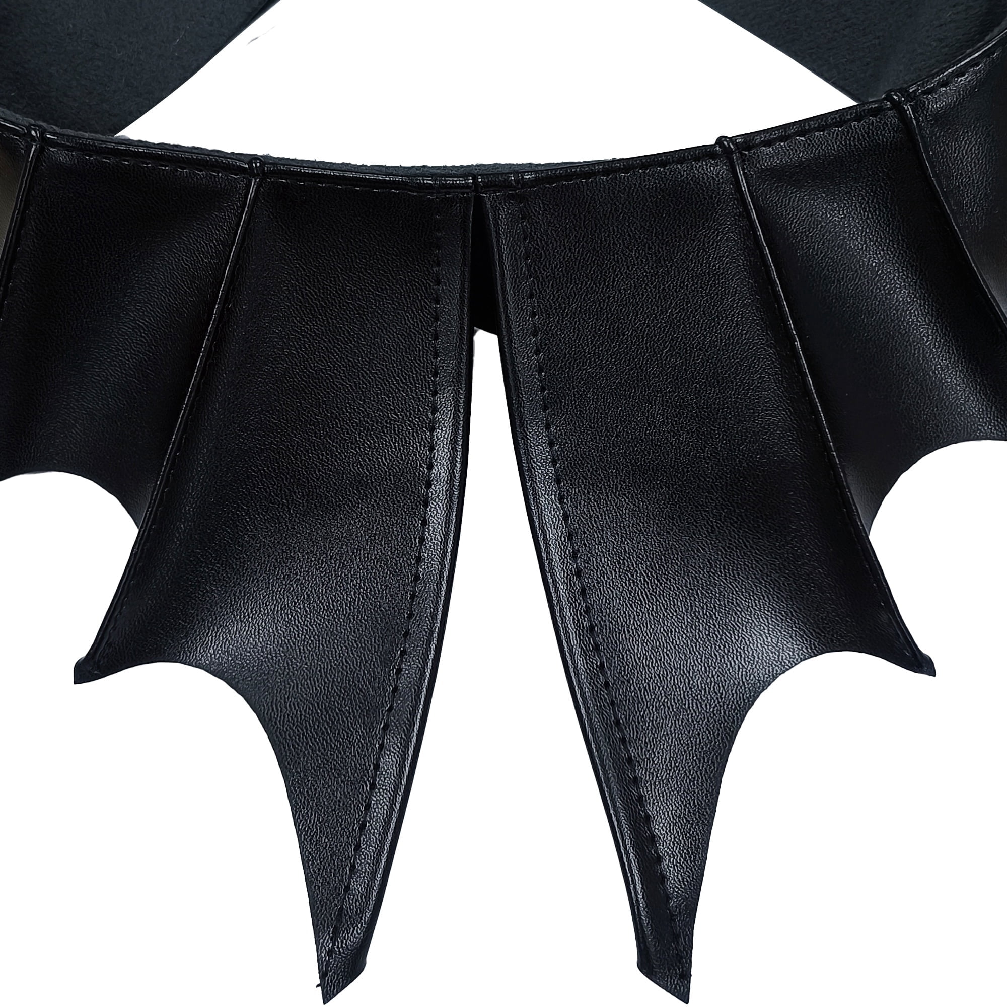 Faux Leather Bat Collar Costume Accessory for Adults, Black, Halloween by Way To Celebrate