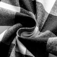 thumbnail image 6 of Buffalo Check Plaid Curtains for Living Room, Bedroom Farmhouse Gingham Style Cotton Texture Rod Pocket Semi Curtain Drapes, Black, 52 x 84 Inch(2 Panels), 6 of 6