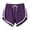*Purple, variant on Binmer Womens 3 Inch Running Gym Athletic Workout Shorts ,Fitted Short with Pockets and Drawstring Gray,Womens Plus L
