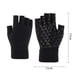 thumbnail image 3 of Guantes cálidos de medio dedo sin dedos de punto grueso térmico para clima frío para hombres y mujeres Negro, 3 of 8