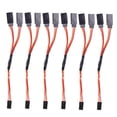 thumbnail image 3 of OULII Rc Cables Motor Extension Cable 6Pcs 15Cm Y Shape Tinned Copper For Rc Car Plane, 3 of 5