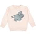 thumbnail image 2 of Inktastic Cute Smiling Baby Hippo Toddler Sweatshirt, 2 of 4