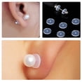 thumbnail image 5 of KAKOWELY earring backs for studs 100PCS Silicone Earring Backs Soft Earring Backs Studs Earring Backs for Droopy Ears Studs Piercing Earring Safety Back Stopper, 5 of 5