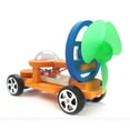 thumbnail image 3 of Coche de carreras impulsado por viento, de montaje de bricolaje, juguete, educación científica para Zulema Molino de viento de coches de juguete, 3 of 7