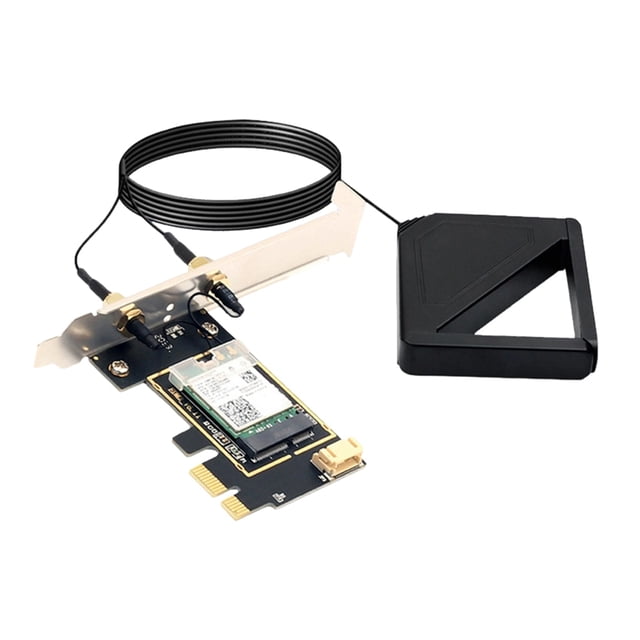 Tarjeta Inalámbrica RTL8852BE WIFI6 con Antena Magnética AX1800 802.11ax BT5.2 PCI-e WLAN de Doble Banda 2.4G/5Ghz