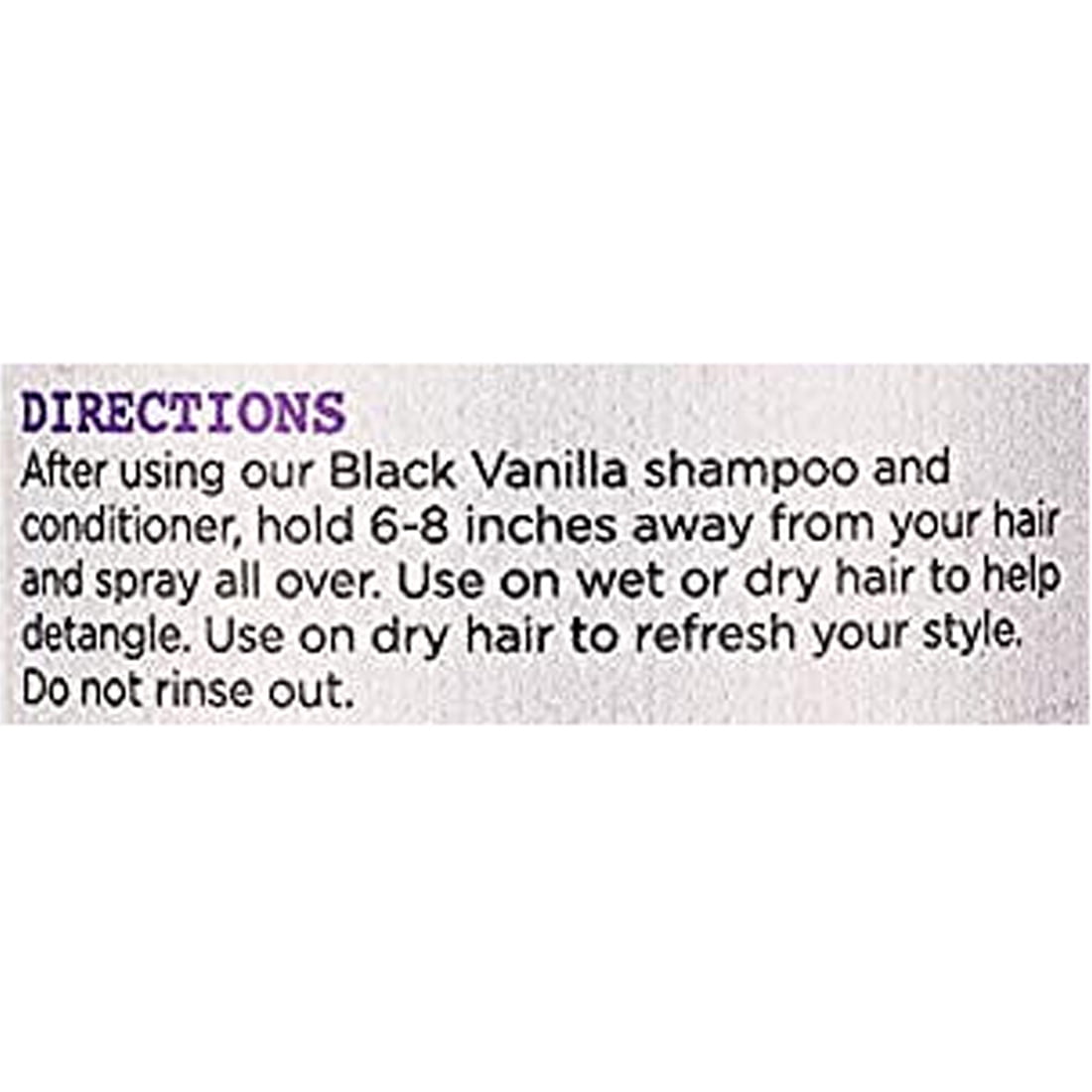Black Vanilla Moisturizing Leave-In Conditioner by Carols Daughter for Unisex - 8 oz Conditioner