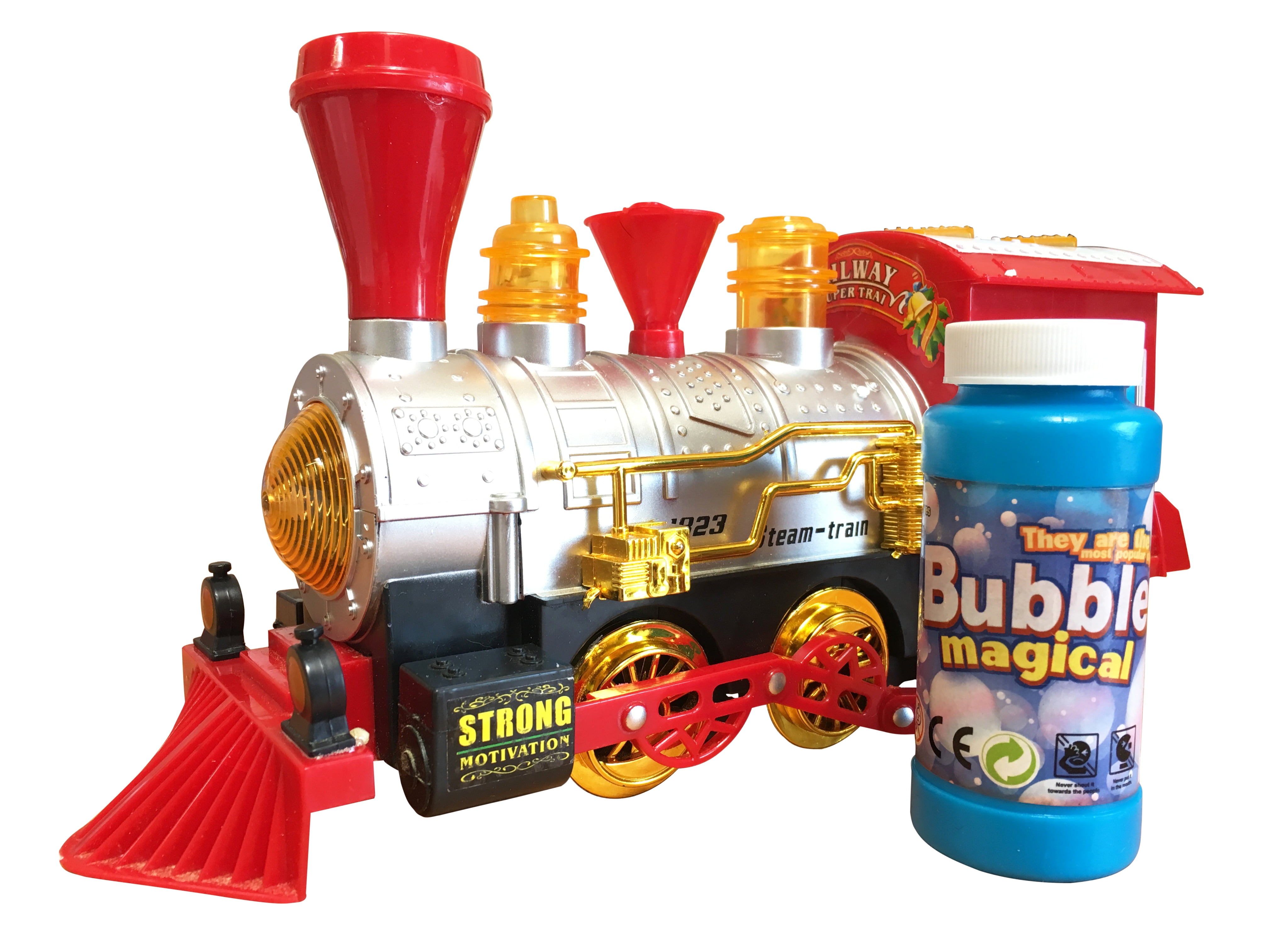 bubble blowing train