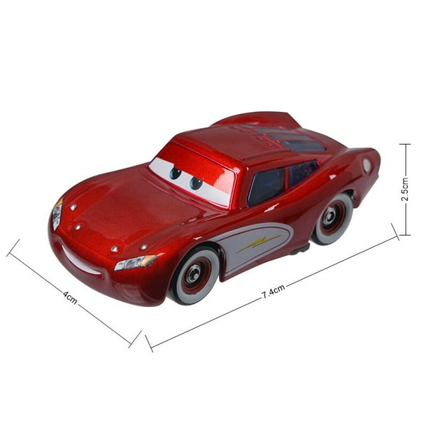 Nuevos Disney Pixar Cars 3 Pink Lightning McQueen Green Tractor Mater 1:55 Diecast Metal aleación modelo juguetes para niños regalo Gao Jinjia LED