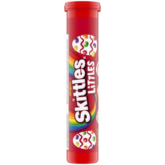 Skittles Littles Original Chewy Candy Easter Basket Stuffers Candy Tube - 1.9oz - Pack of 2