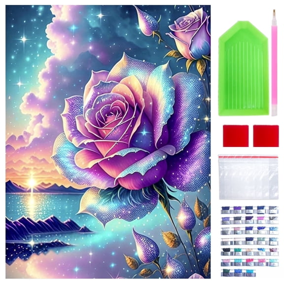 JYLMOOD Diamond Painting for Unisex Adults Kits, Full Round Drill 5D Diamond Art kits for Home Decoration and Relax,30x40cm
