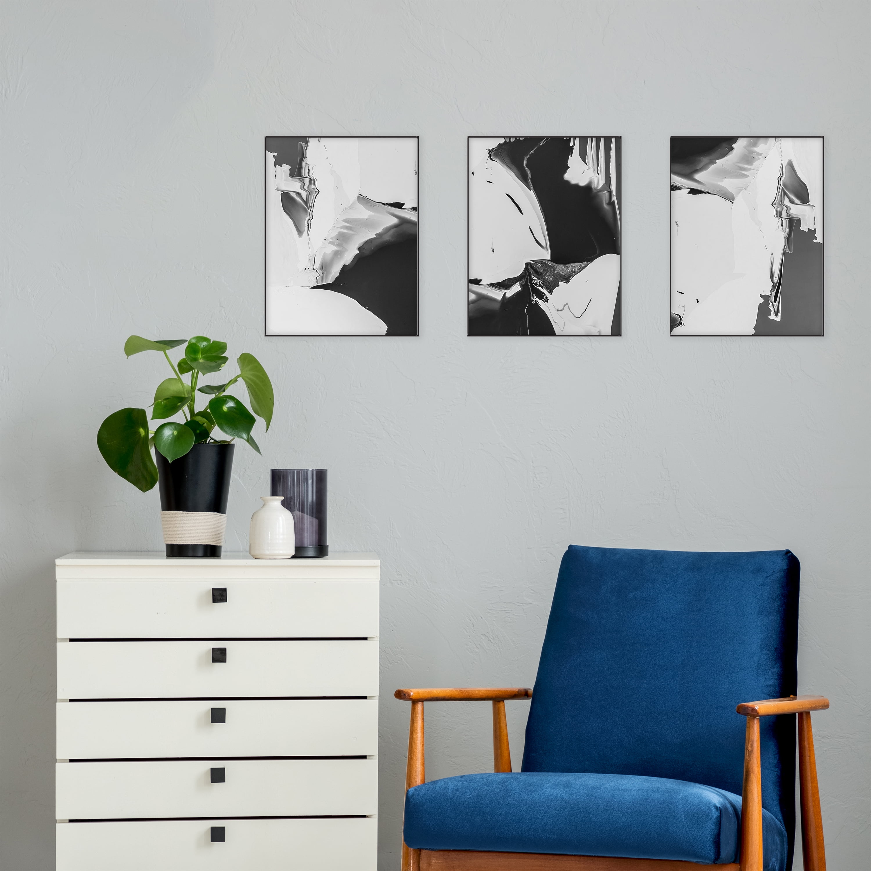 Mainstays 10x13 Front Loading Picture Frame, Set of 3
