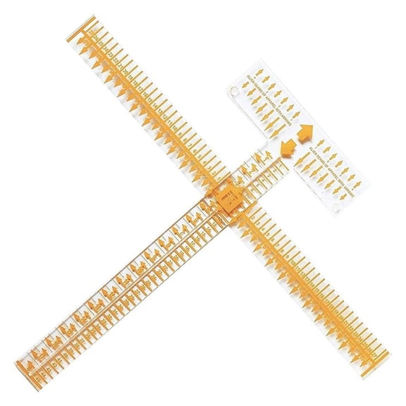 Tee Square It Alignment Tool for Heat Transfer Vinyl - Rhinestones, Sublimation & Screen Printing - Graphic Alignment System for T-Shirts & Garments