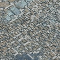 thumbnail image 5 of 9' X 12' Silver Blue And Brown Abstract Washable Indoor Outdoor Area Rug, 5 of 5