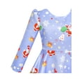 thumbnail image 5 of Girls Dress Blue Christmas Santa Xmas Tree Year Gift 7, 5 of 7