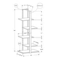 thumbnail image 3 of Monarch Specialties Bookshelf, Bookcase, Etagere, 5 Tier, 60"H, Office, Bedroom, White Laminate, 3 of 5