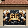 thumbnail image 3 of Golden Glitter Happy 65th Birthday Banner Shiny Stars 65th Birthday Display Balloon Decor Ribbon Accent Birthday Party Backdrop for 65th Birthday Party Milestone Celebration Indoor Decoration, 3 of 9