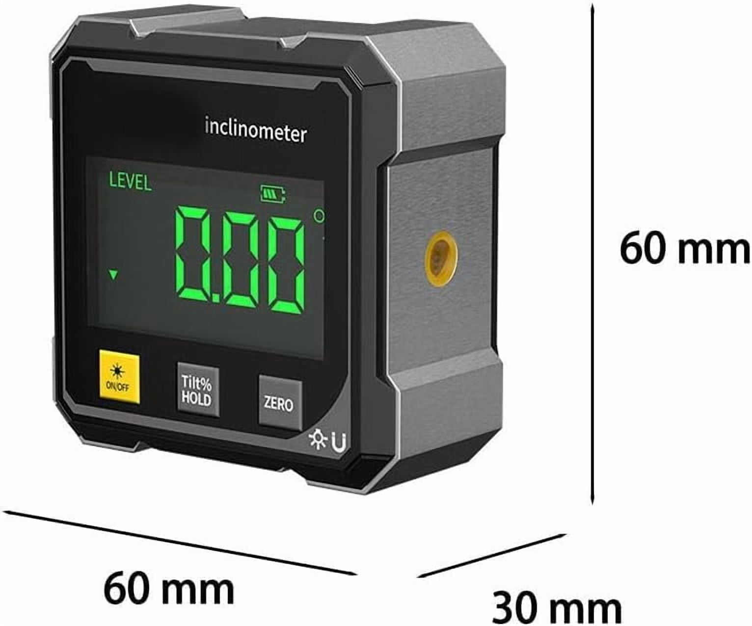 2026 New Digital Laser Angle Finder Protractor Tool, Magnetic Table Saw Angle Finder Tool, Level Box For Hanging, Led Display, Accuracy ± 0.2 °