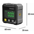thumbnail image 4 of SharkTRUE 4-Sided Magnetic Digital Angle Finder Inclinometer with Backlit LED, High Precision ±0.2°, USB Rechargeable Level Box for Construction/Carpentry/Metal Fabrication, 4 of 9