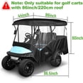 thumbnail image 2 of 10L0L 4 Passenger Golf Cart Enclosure 86’’ , Universal 600D Waterproof Driving Cover for Yamaha EZGO Club Car, Golf Cart Accessories, Black, 2 of 9