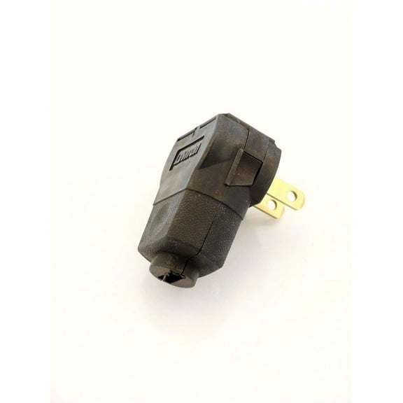 Leviton 101AN-00E Angle Plug 15A-125V, Black