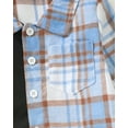 thumbnail image 5 of 12 Months Baby Boys Clothes 18 Months Boys 2PCS Denim Outfits Set Letter Print Toddler Boys Long Sleeve Plaid Top Denim Pants Set Blue, 5 of 8