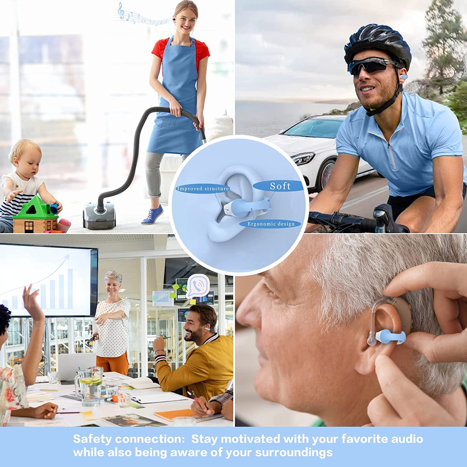 Clip On Open Ear Headphones Bone Conduction Earbuds Ear Clip Buds Wireless Bone Conduction Headphones Bluetooth Earbud Earphones Bone Conducting Earbuds