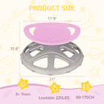 thumbnail image 5 of Pirecart Spinning Chair for Autistic Kids, Large Size Sensory Spinning Chair for Kids with Autism, Kids Swivel Chair Training Body Coordination for Kids 3-8 Years, Pink, 5 of 9