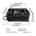 thumbnail image 2 of Pneumatic Air Suspension Seat Base with Dust Cover Slider for Truck Tractor Forklift, Requires Air Source, Black, 2 of 9