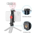 thumbnail image 3 of Andoer - Soporte giratorio para teléfono, abrazadera, adaptador de montaje con clip con soporte de zapata fría de 1/4, giratorio de 360 grados para micrófono de teléfono inteligente, iluminación LED Andoer Soporte de montaje, 3 of 6