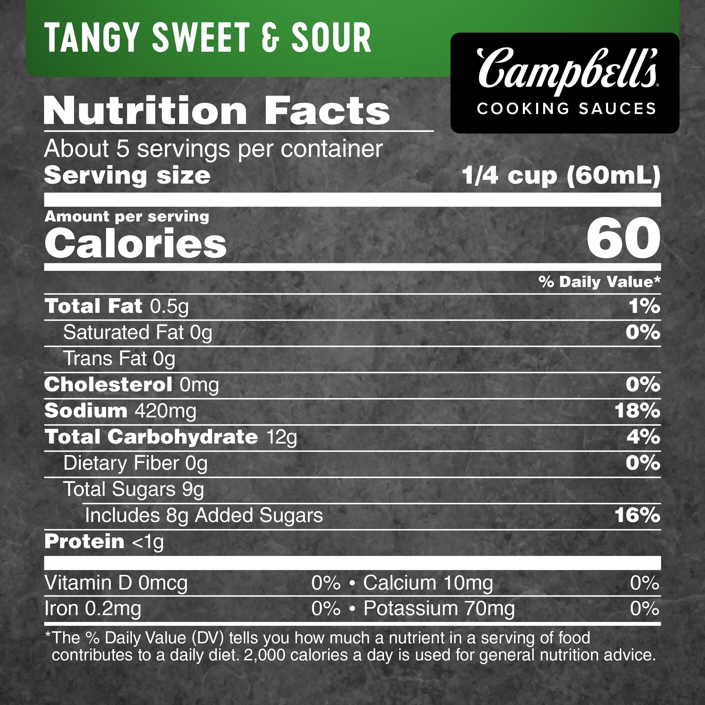 Campbell's® Cooking Sauces, Tangy Sweet and Sour, 11 Oz Pouch