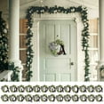 thumbnail image 1 of Vaidha 26 Letters Decorative Wreath Door Hanging Home Decor Letters With Bow Knot Pendant Rattan Ring Wall Decoration Window Decoration Pendant, 1 of 4