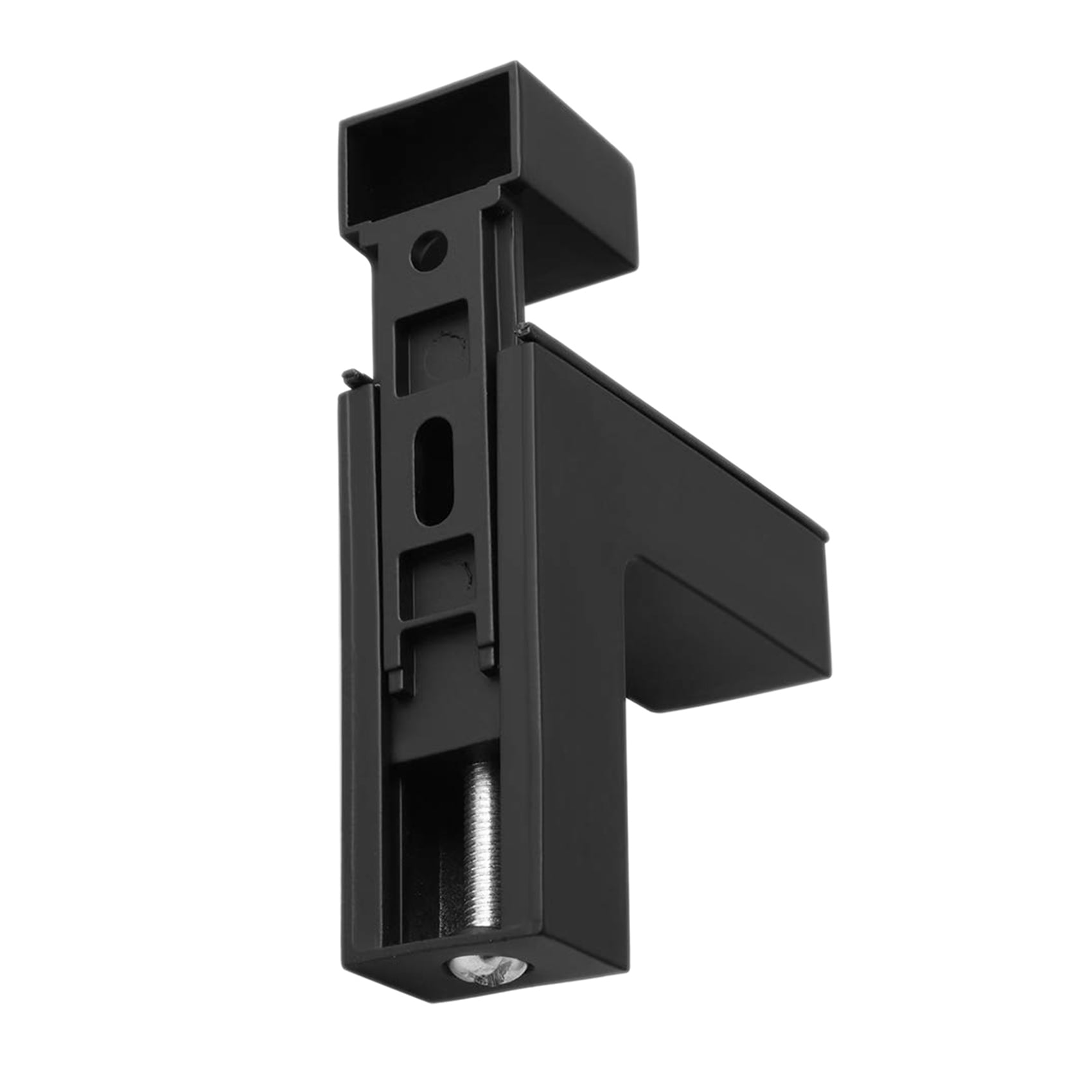 4 Pcs Adjustable Wood/Glass Shelf Bracket Wall Mount Heavy Duty Floating Brackets for 3-28mm Thick Shelves,Black