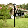 thumbnail image 5 of Address America USA Handcrafted, Double-Sided Rose Address Sign With Solar Light - 47" Pole, 5 of 5